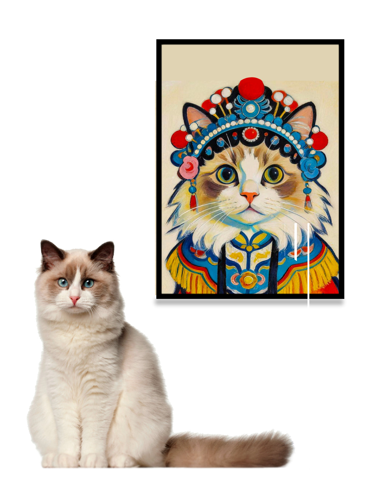Chinese Opera Style Pet Portrait