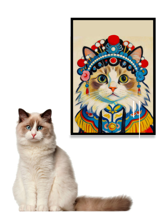 Chinese Opera Style Pet Portrait