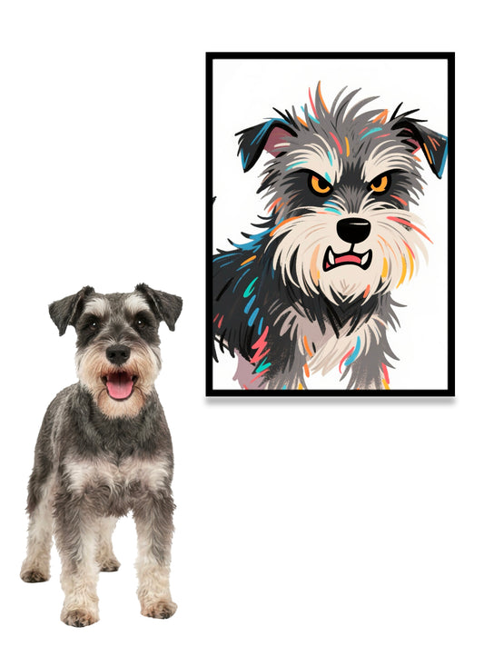 Illustration Comic Style Pet Portrait