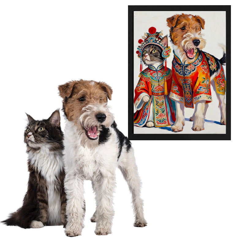 Chinese Opera Style Pet Portrait