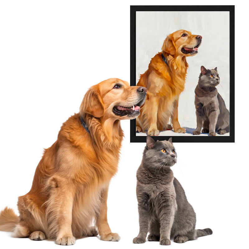 Modern Simplicity Style Pet Portrait
