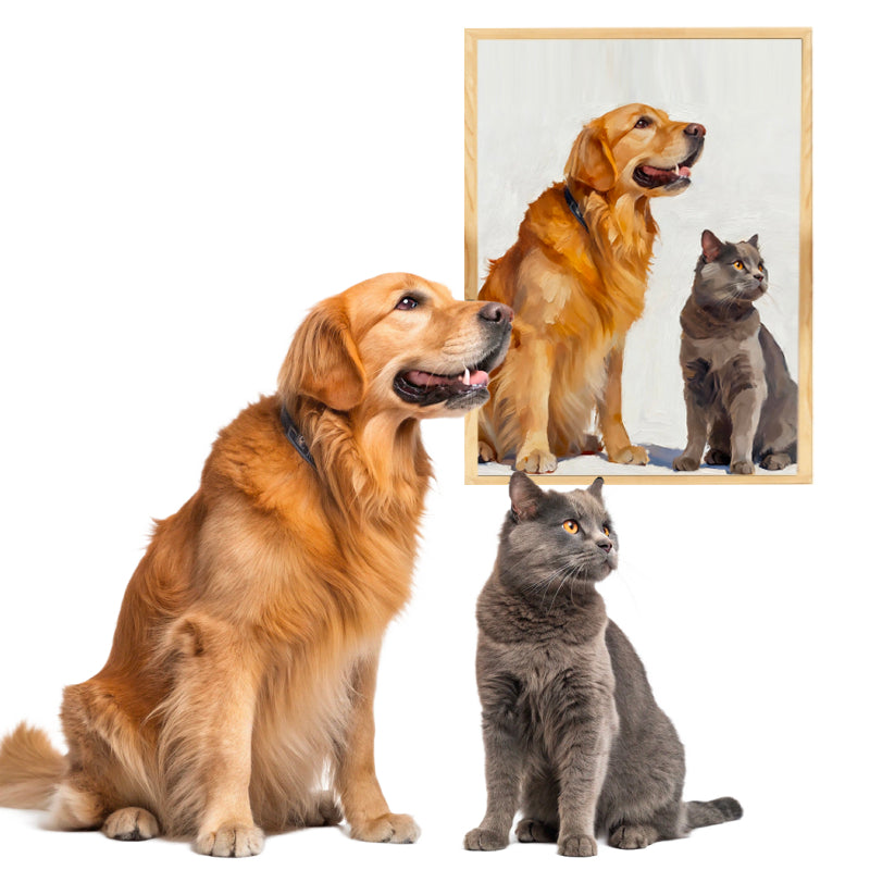 Modern Simplicity Style Pet Portrait