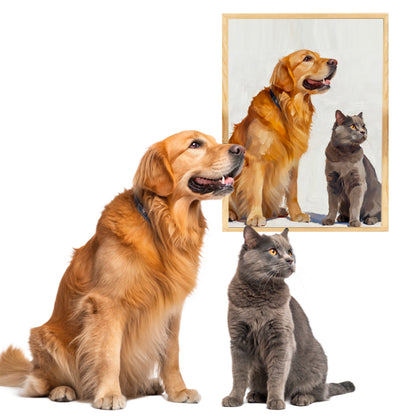 Modern Simplicity Style Pet Portrait