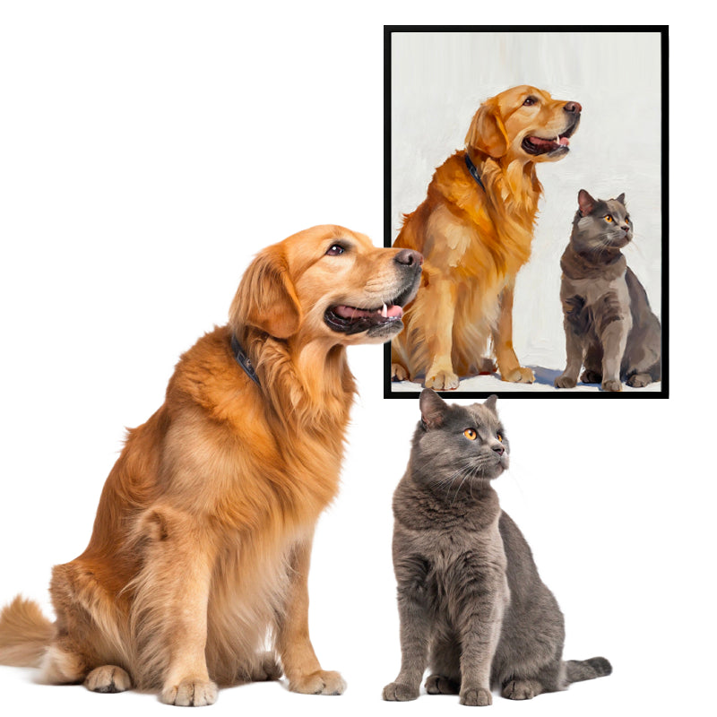 Modern Simplicity Style Pet Portrait