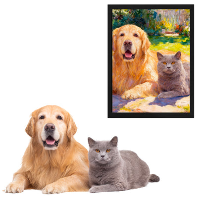 Oil Painting Style Pet Portrait