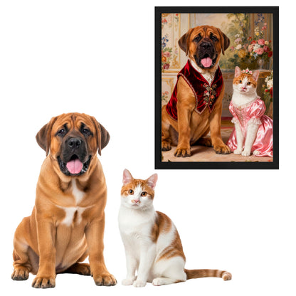 Revival Style Pet Portrait
