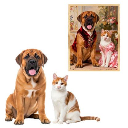 Revival Style Pet Portrait