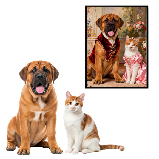 Revival Style Pet Portrait